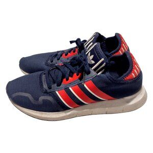 Adidas Mens Swift Run X Navy Red Striped Athletic Running Sneakers Size 11.5